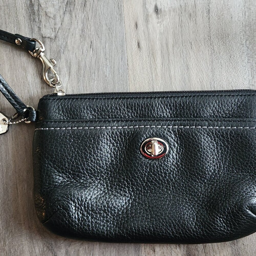 Vintage Coach Wristlet - Black